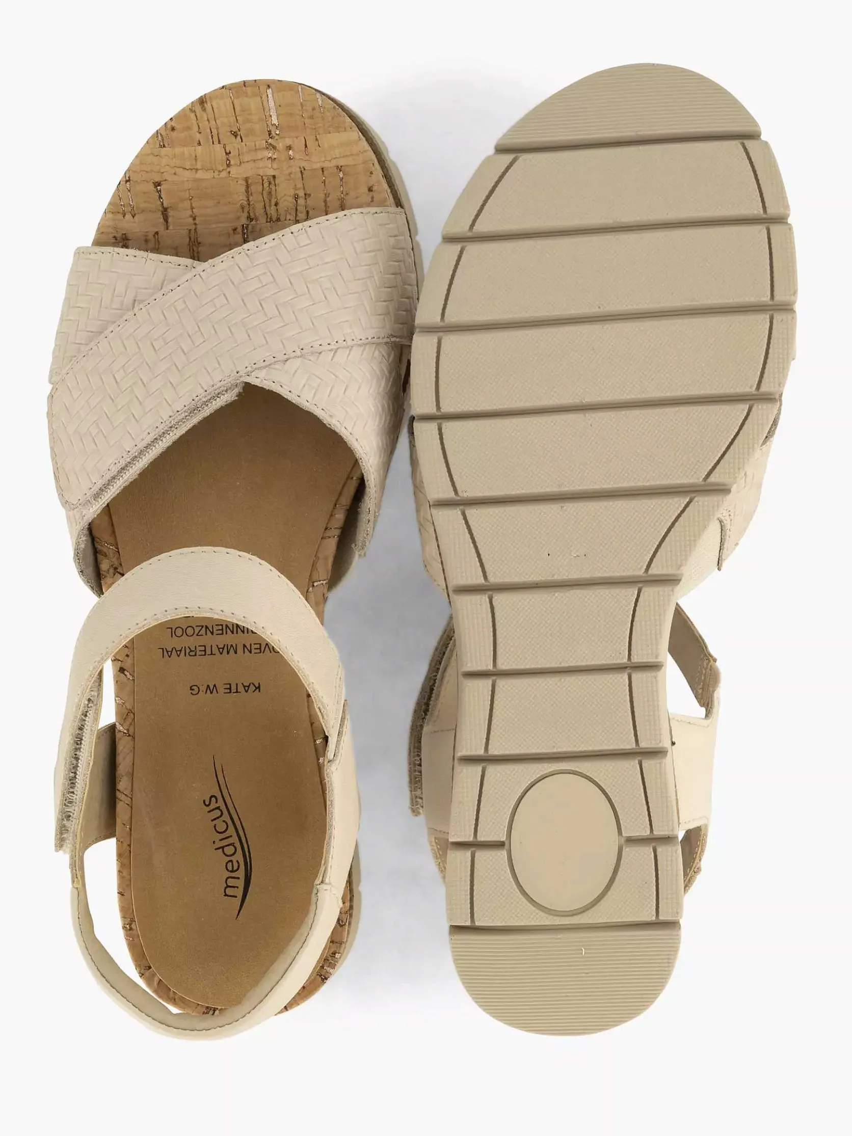 Beige Comfort Sandaal