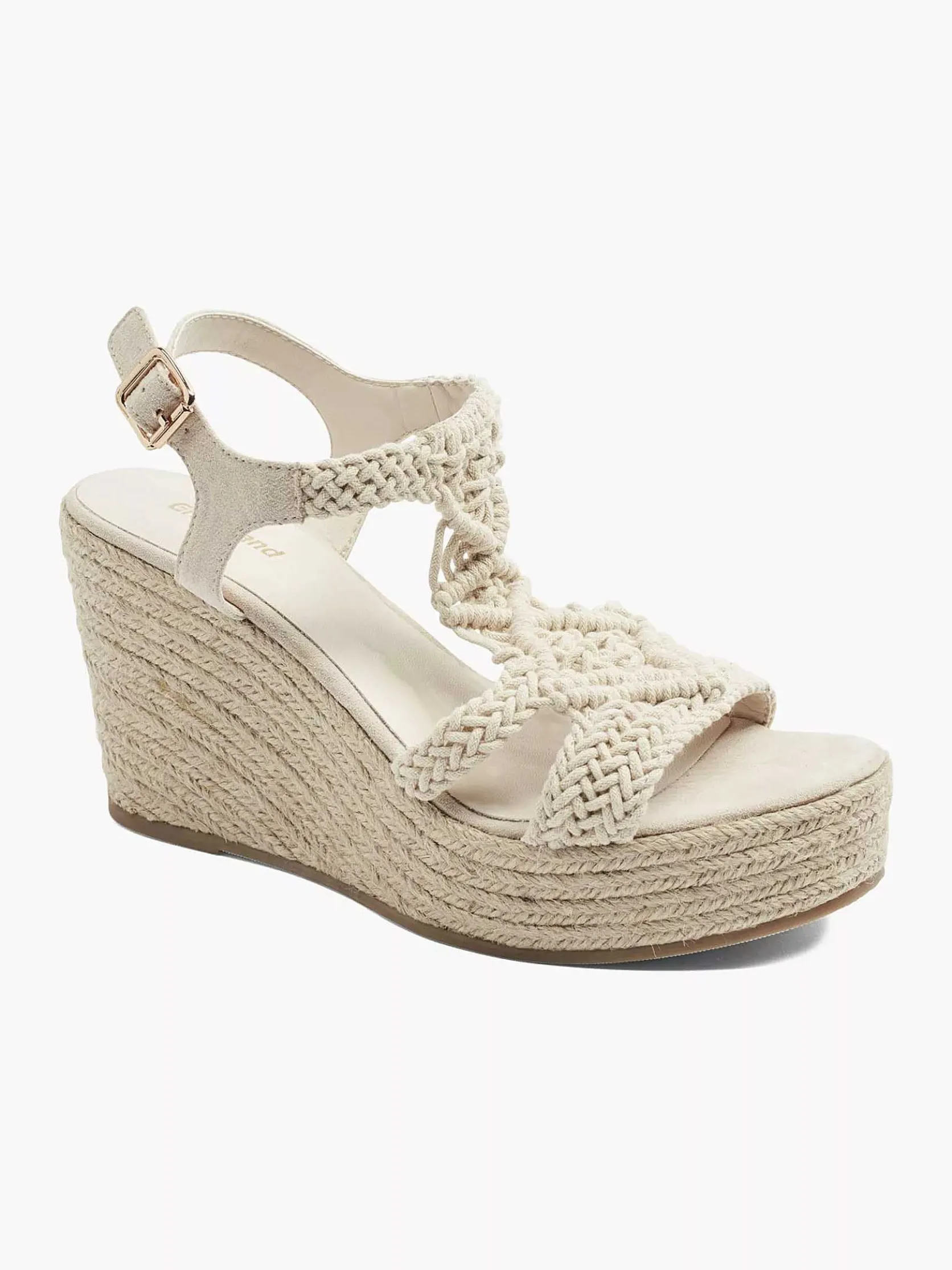 Beige Sandalette Sleehak