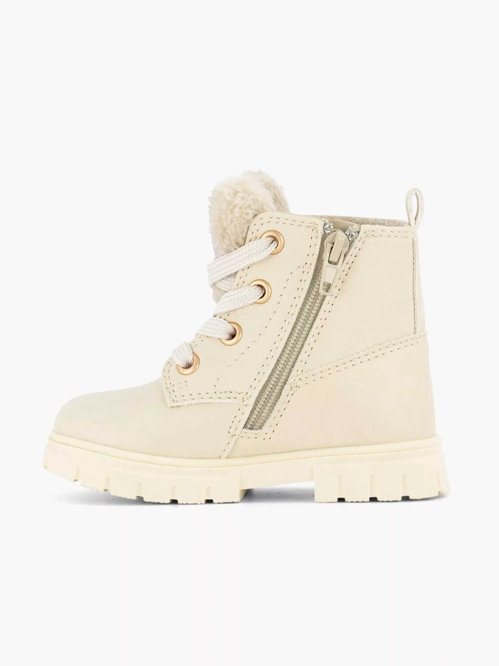 Beige Veterboot Teddy