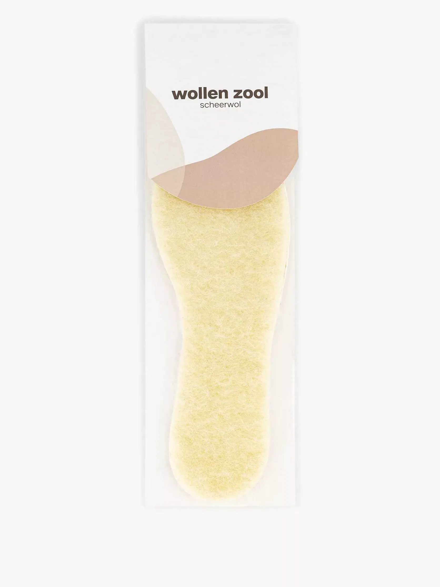 Beige Wollen Zool 36-41