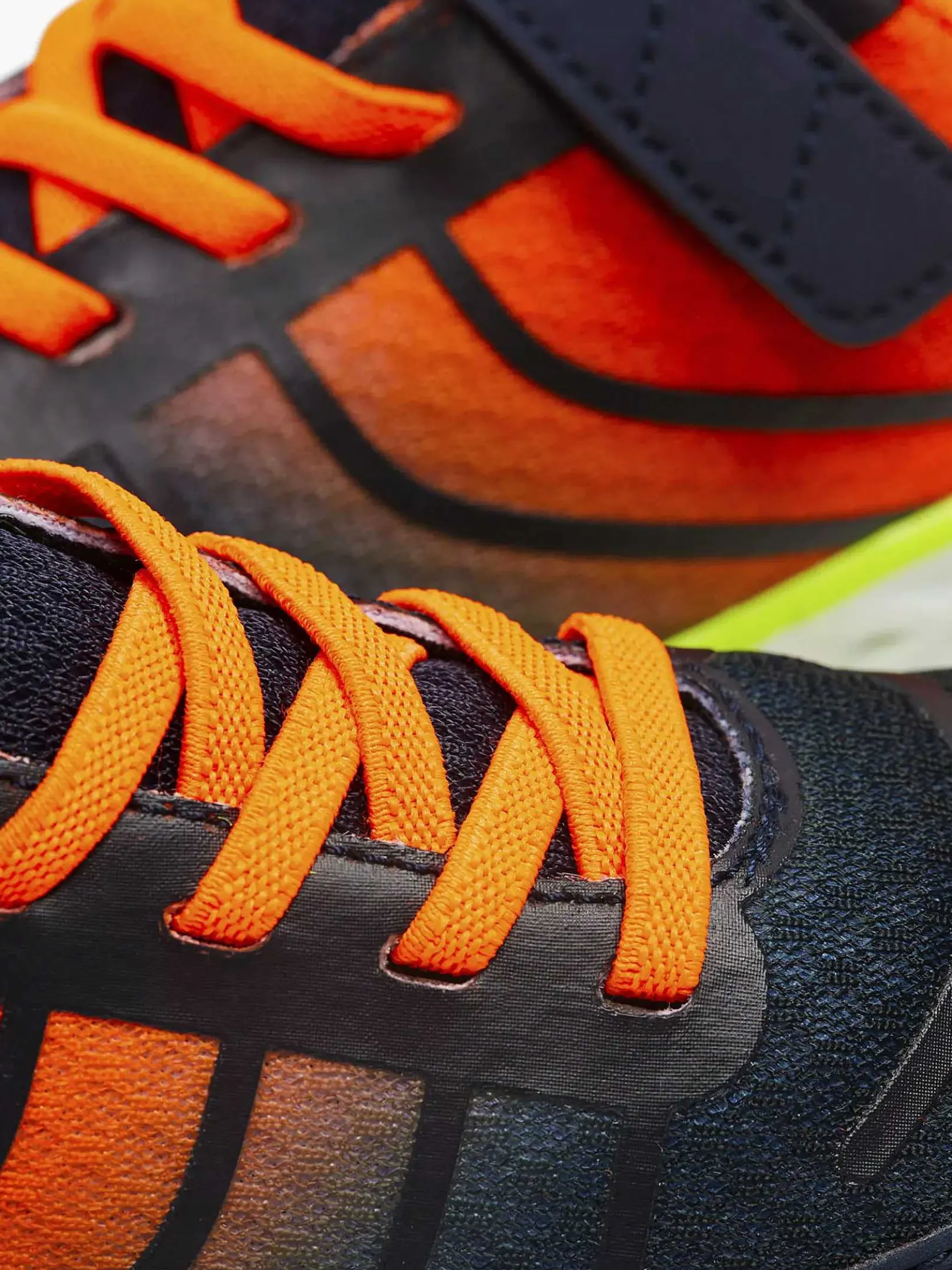 Blauwe Sneaker Elastische Veter