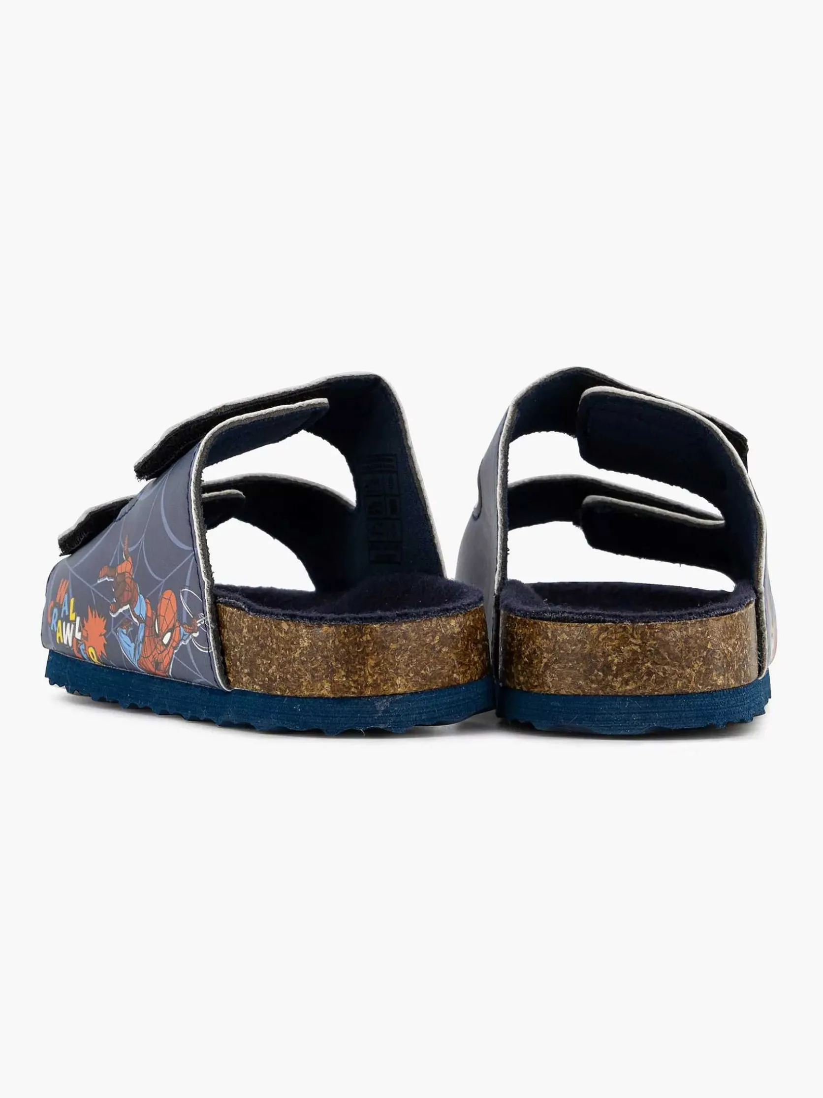 Donkerblauwe Slipper Spiderman