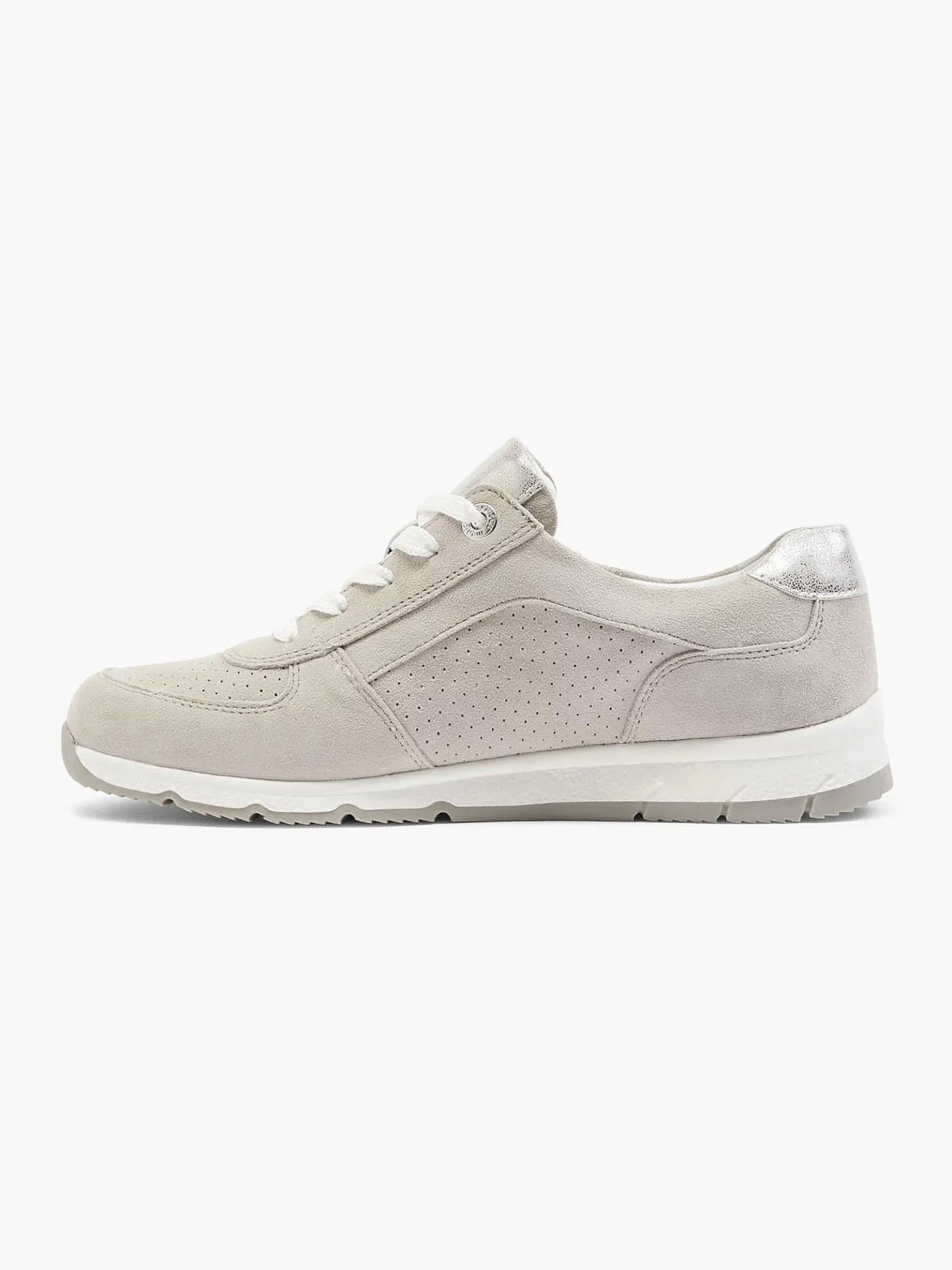 Taupe Leren Sneaker