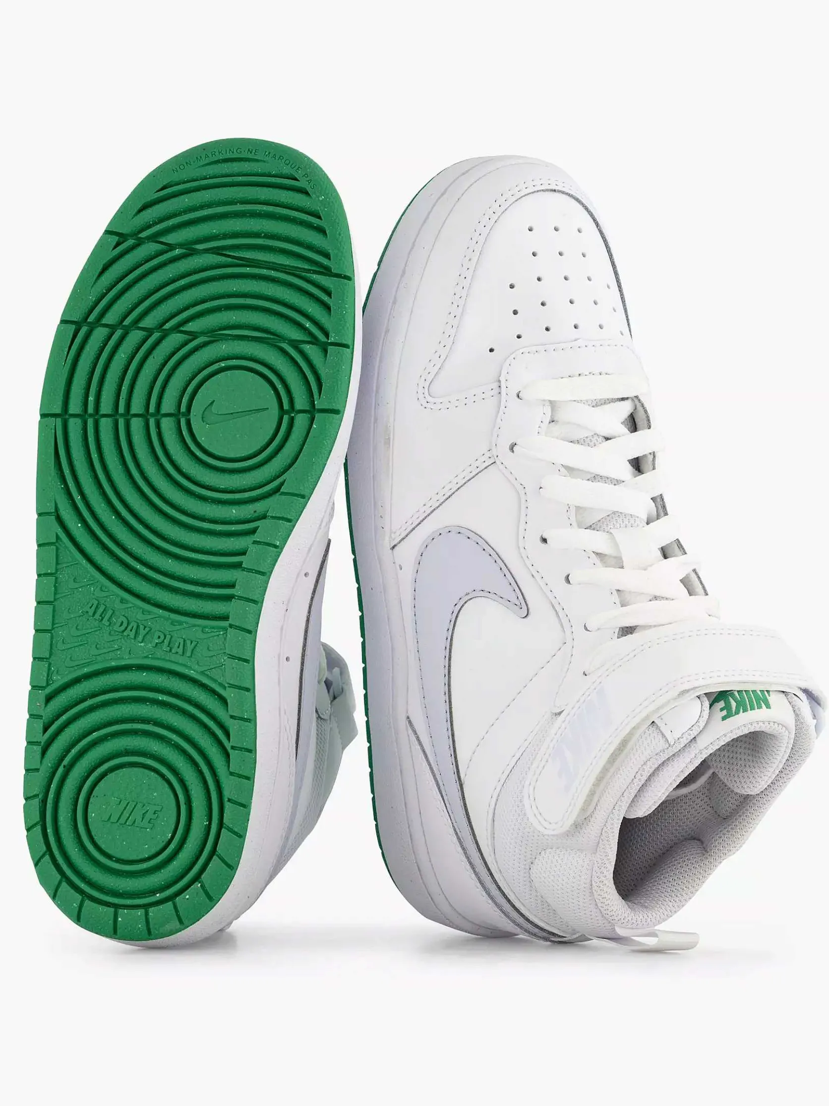 Witte Hoge Sneaker Court Borough Mid 2