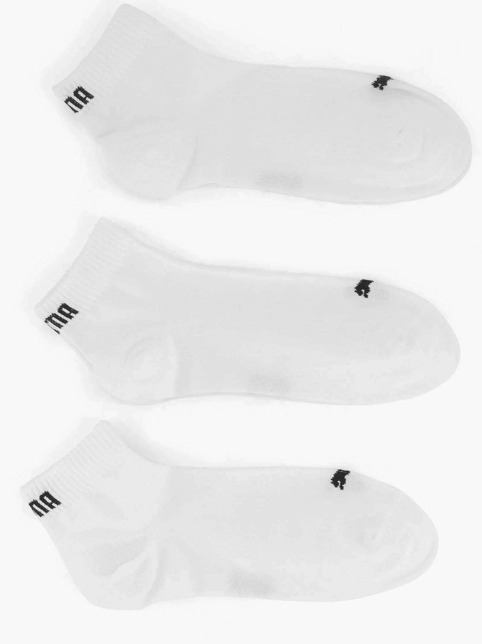 Witte Puma Quarter Plain 3 Pak 43-46