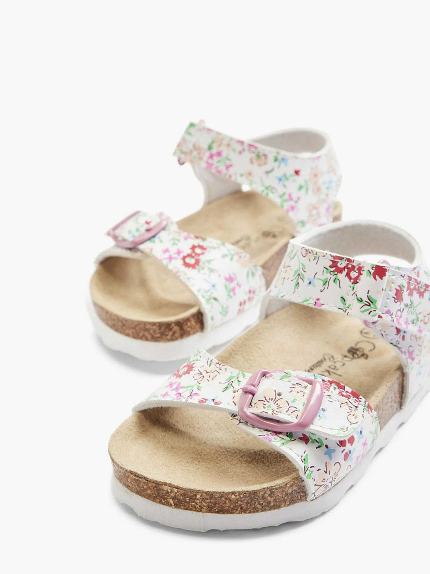 Witte Sandaal Bloemen