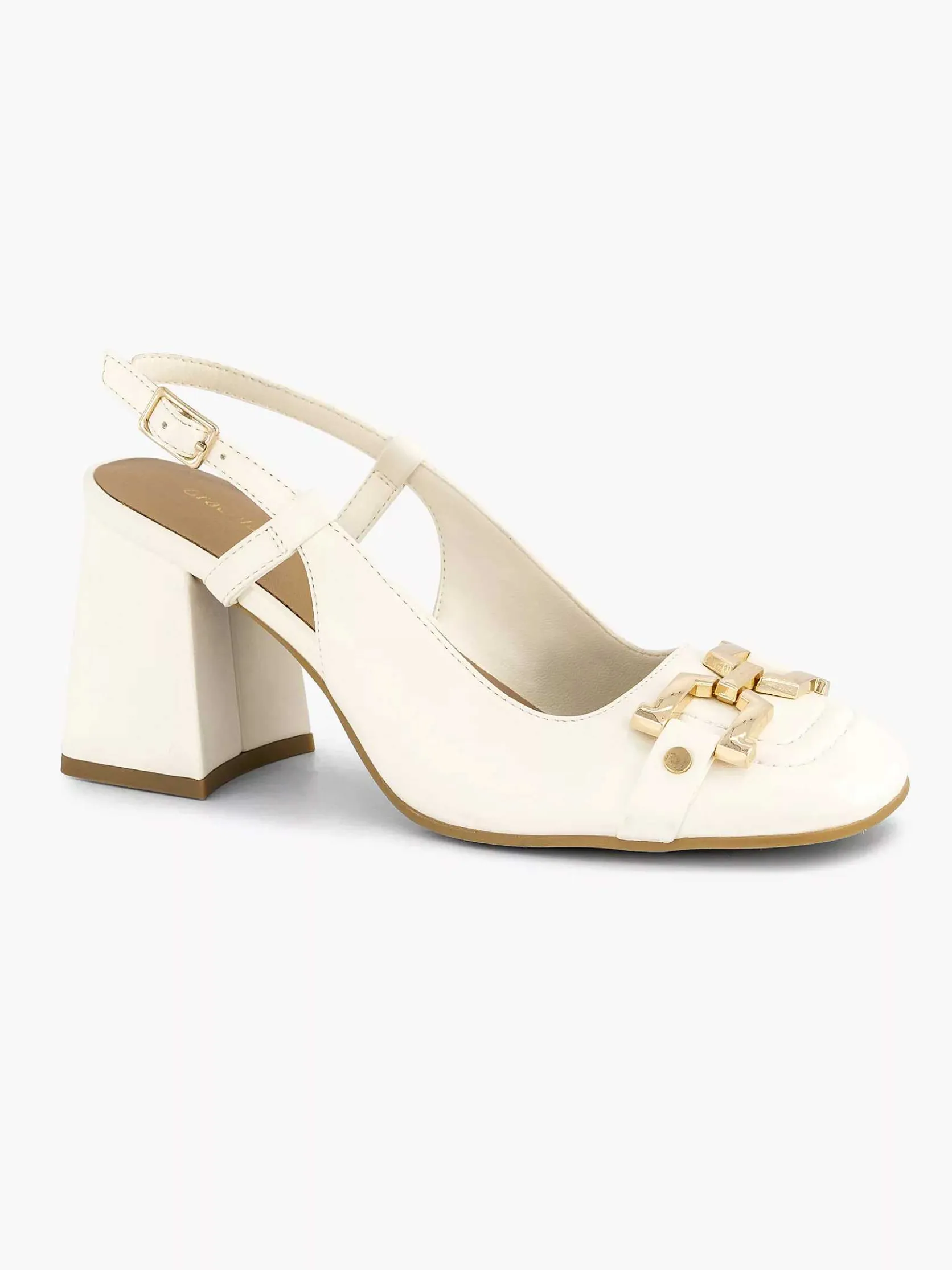 Witte Slingback