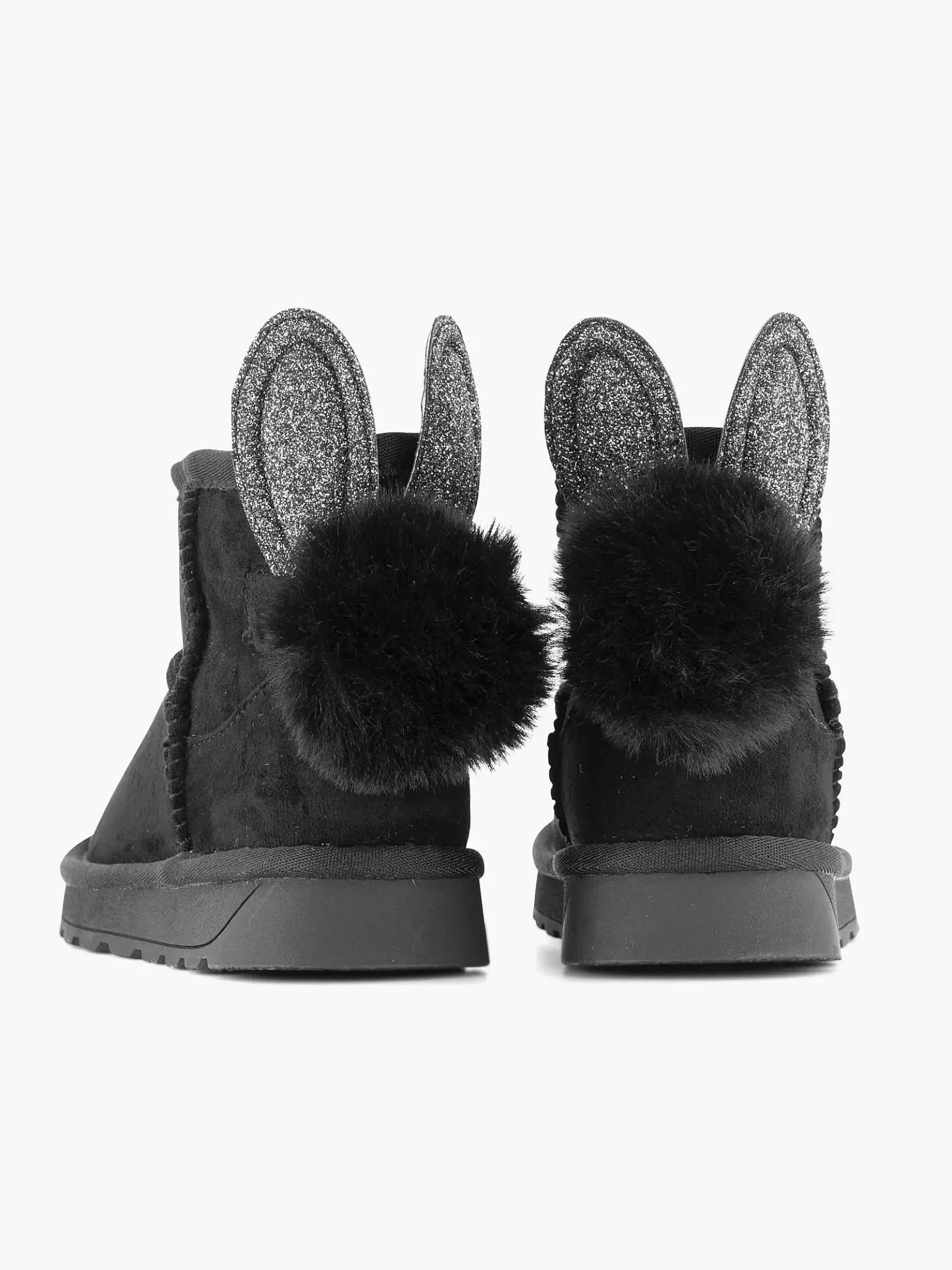 Zwarte Boot Konijn Gevoerd