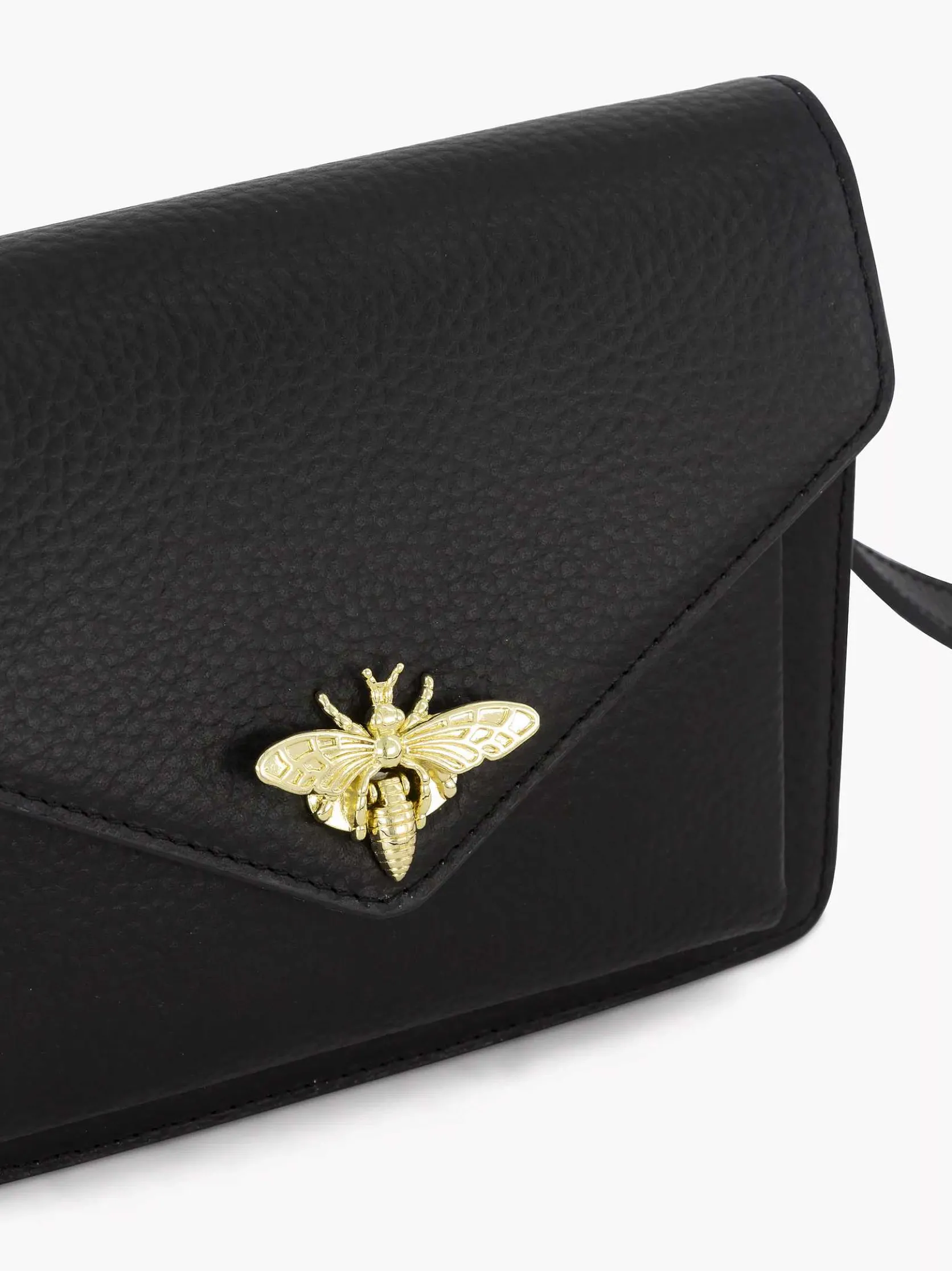 Zwarte Leren Schoudertas