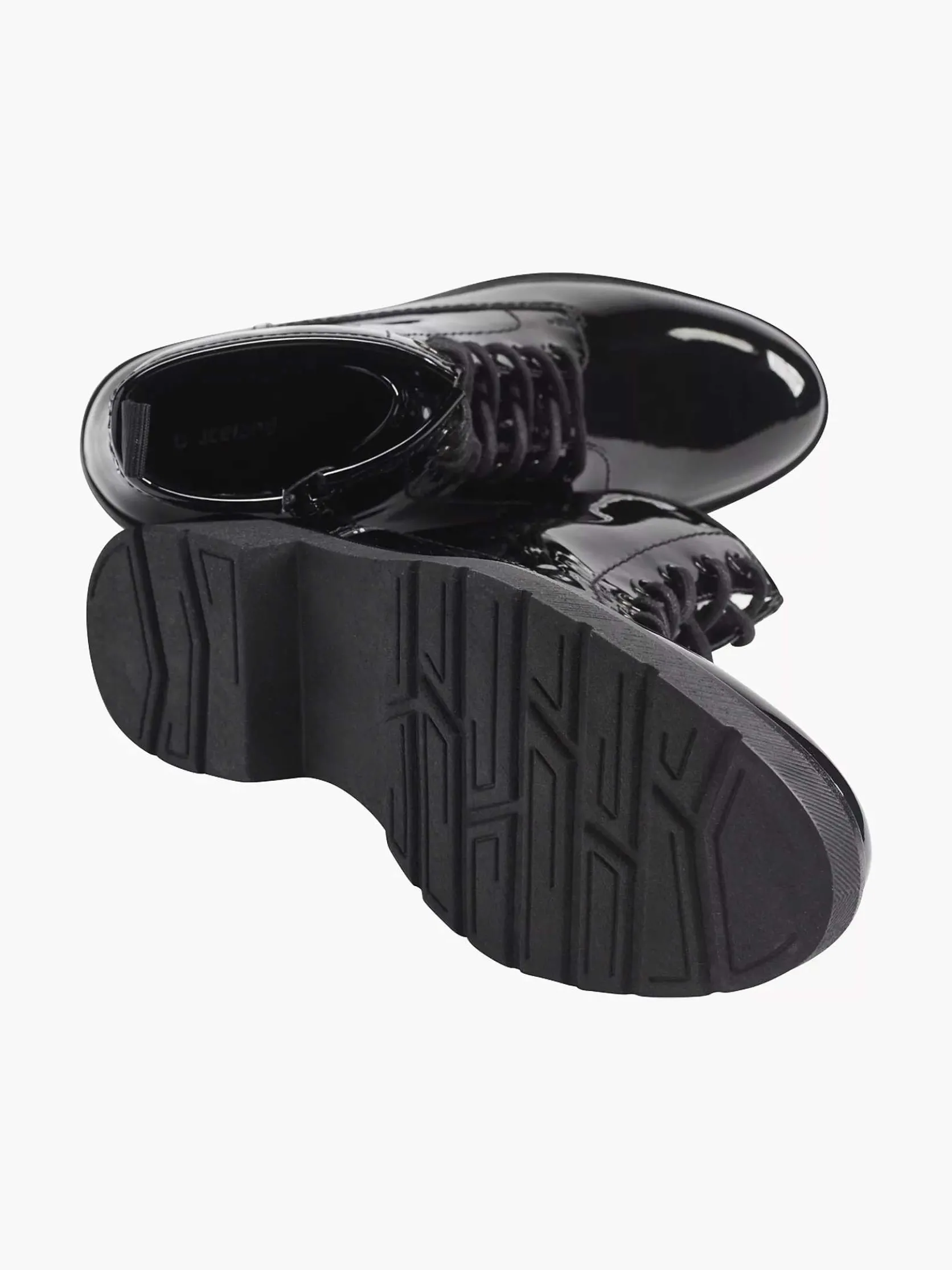 Zwarte Veterboot Lak