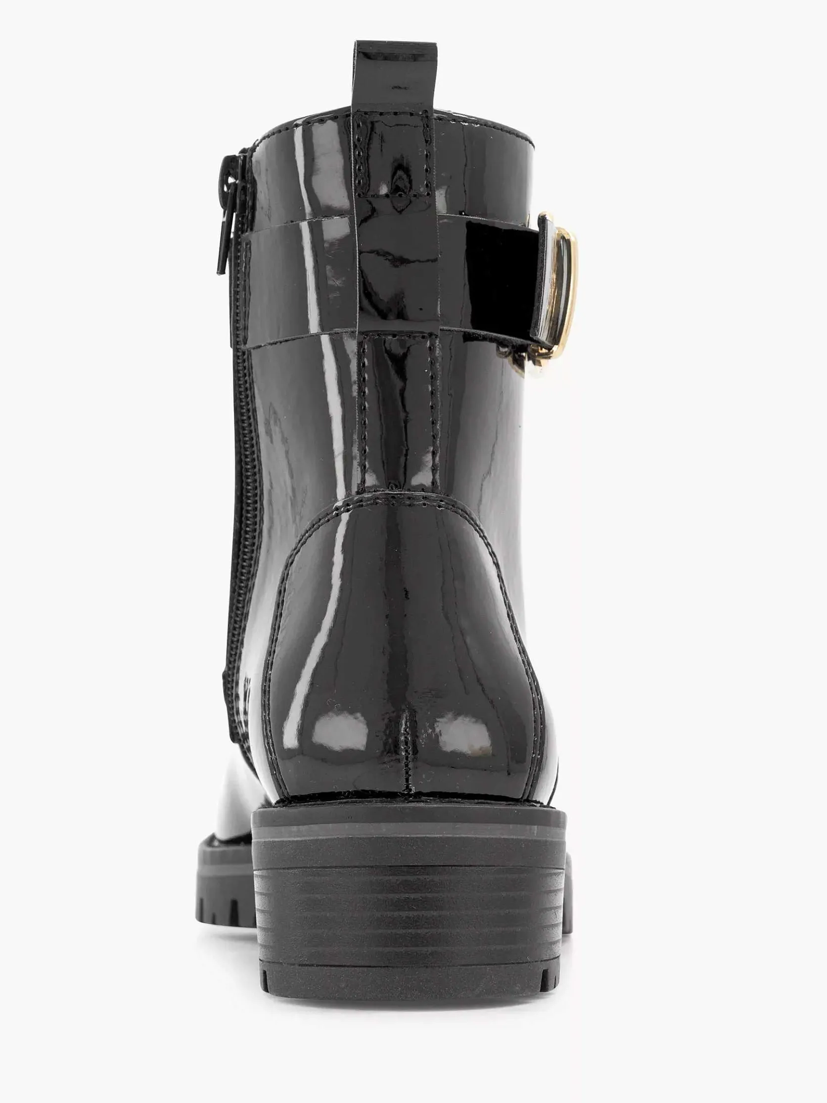 Zwarte Veterboot Lak